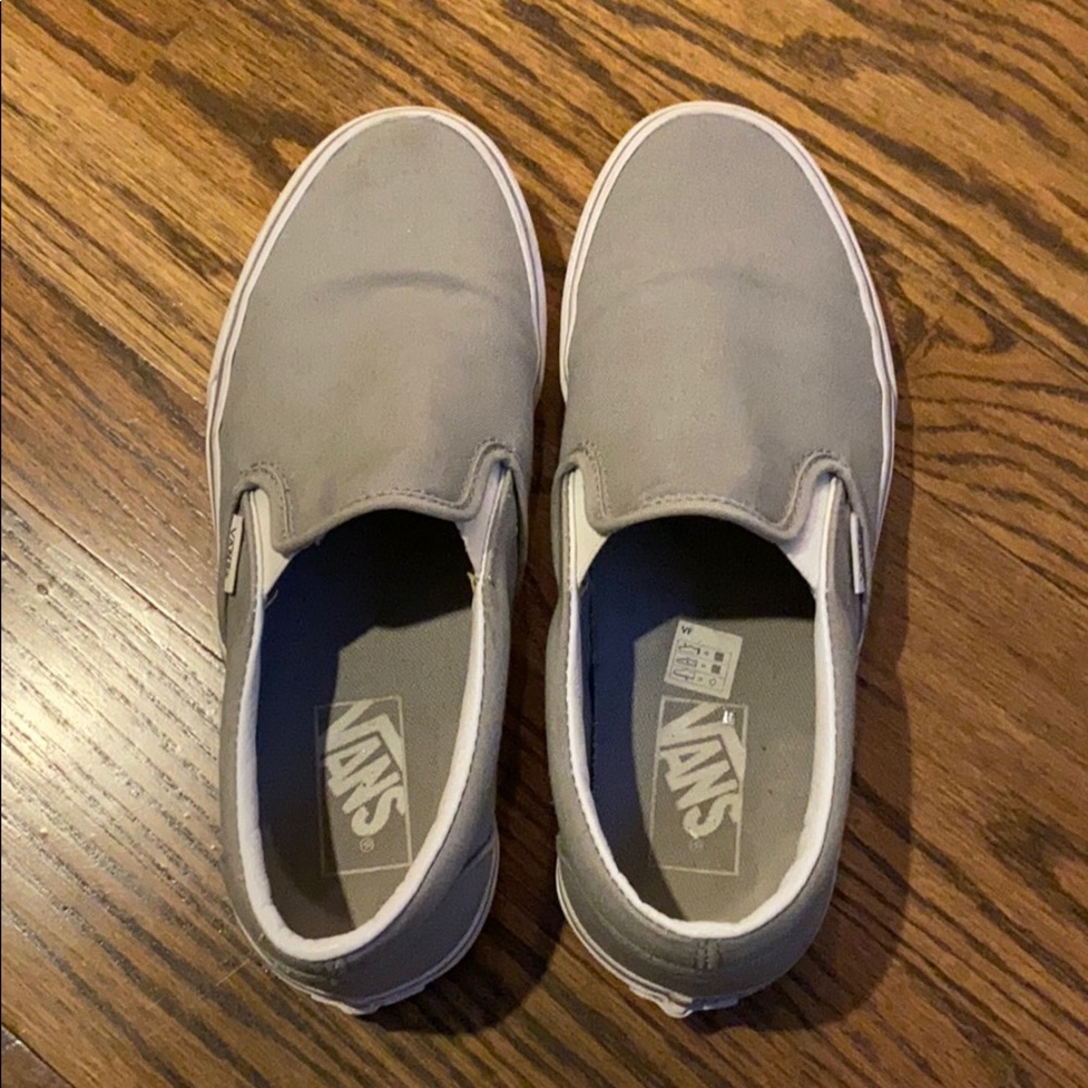 Slip on Vans grey